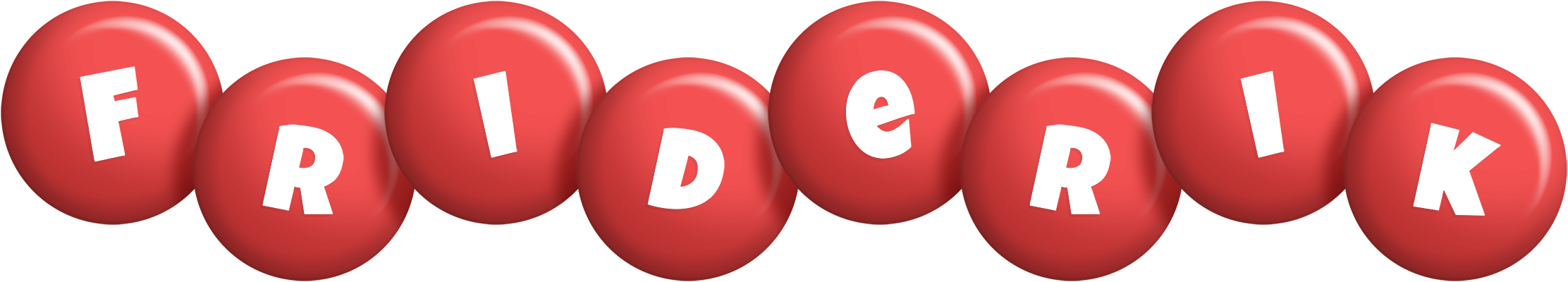 Friderik candy-red logo