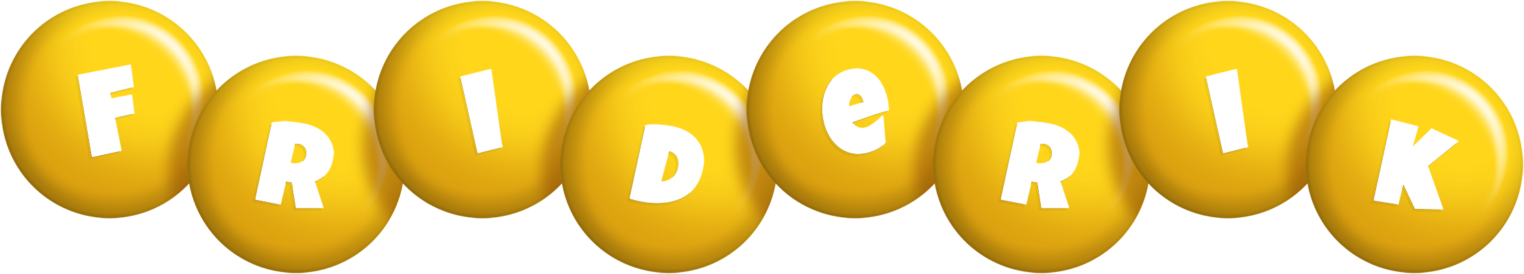 Friderik candy-yellow logo
