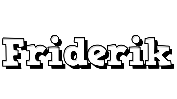 Friderik snowing logo
