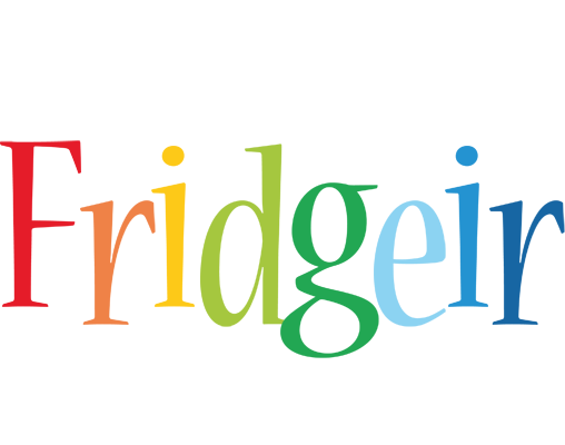 Fridgeir birthday logo