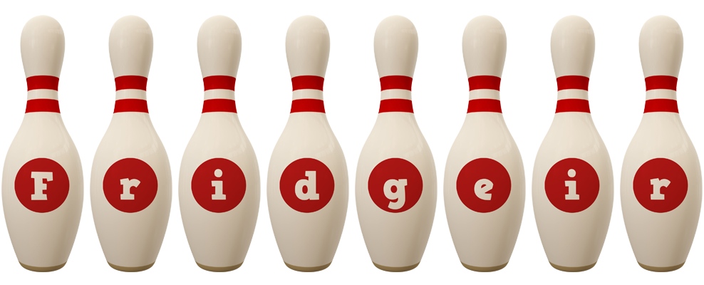 Fridgeir bowling-pin logo