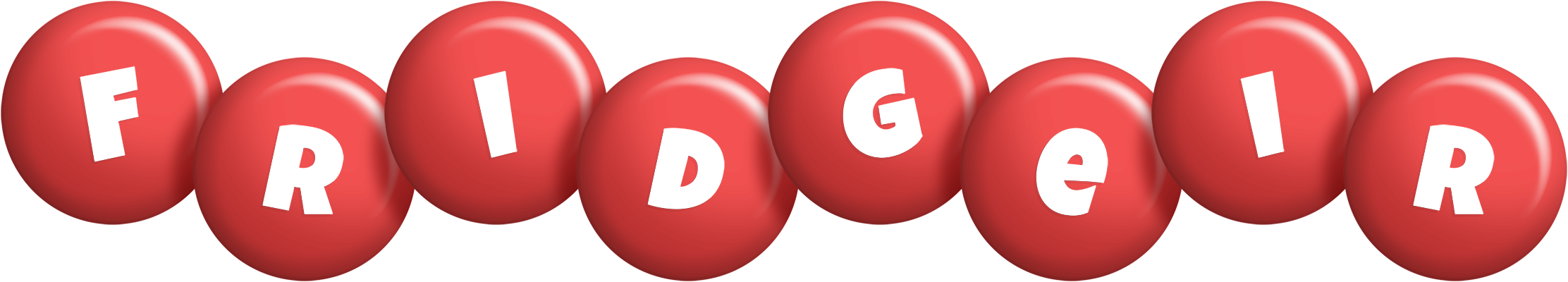 Fridgeir candy-red logo