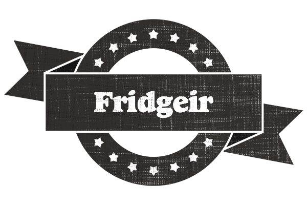 Fridgeir grunge logo