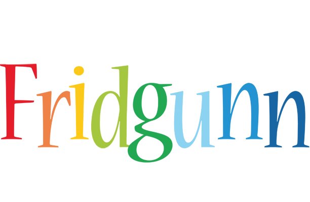 Fridgunn birthday logo