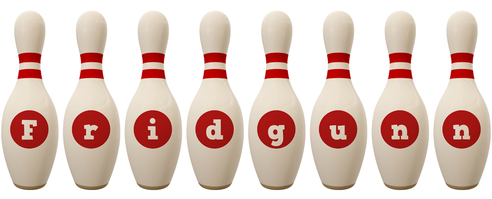 Fridgunn bowling-pin logo