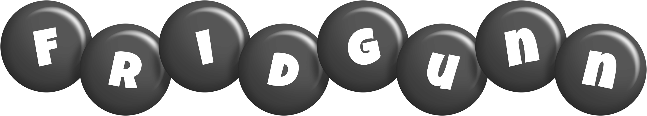 Fridgunn candy-black logo