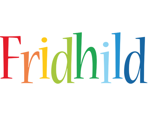 Fridhild birthday logo