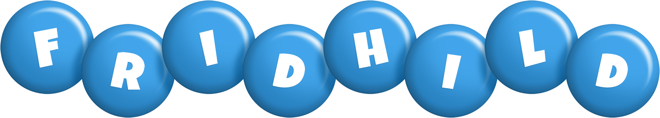 Fridhild candy-blue logo
