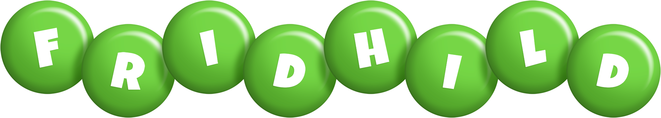Fridhild candy-green logo