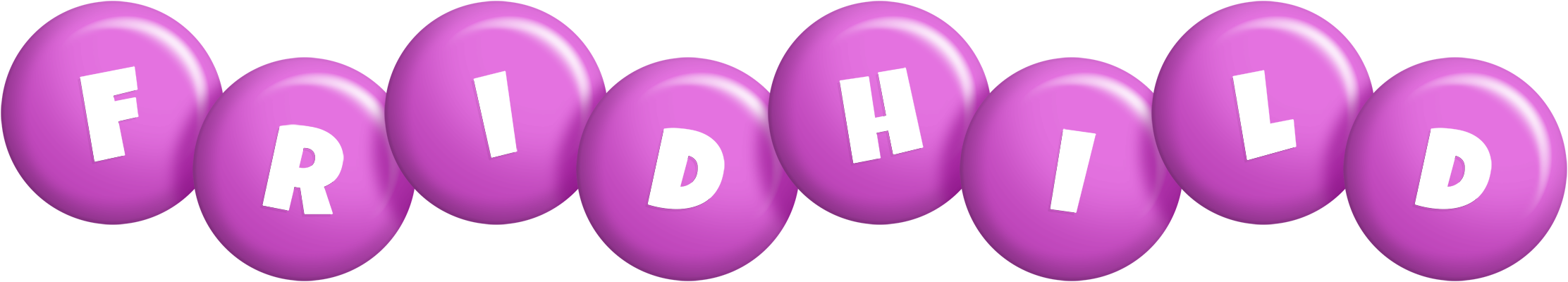 Fridhild candy-purple logo