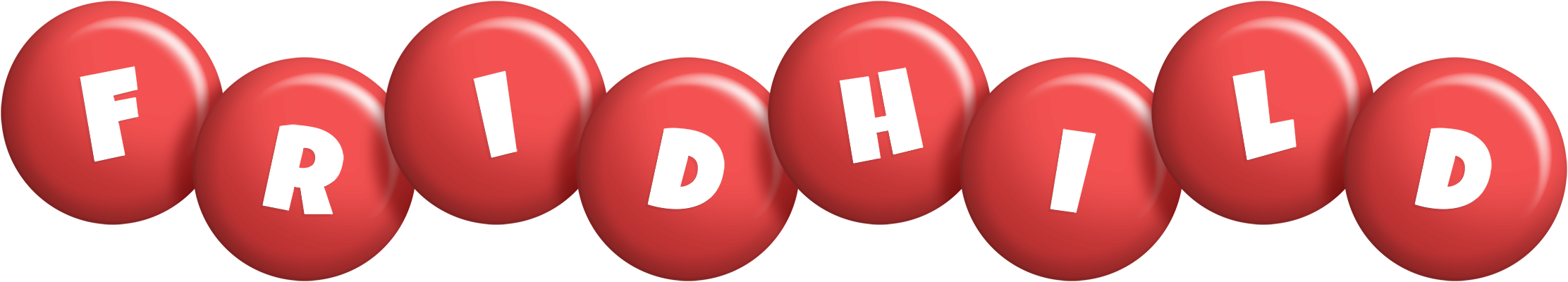 Fridhild candy-red logo