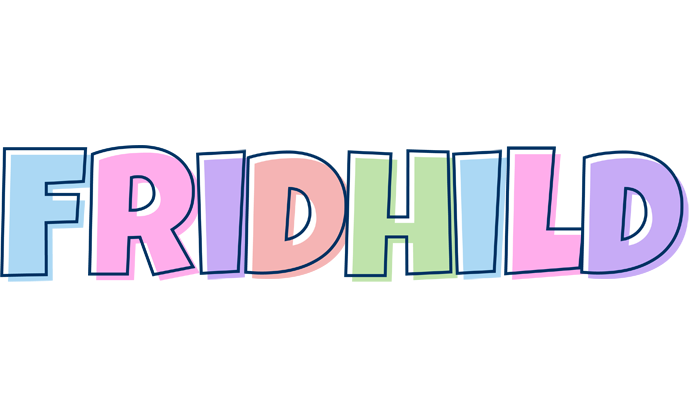 Fridhild pastel logo