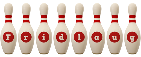 Fridlaug bowling-pin logo