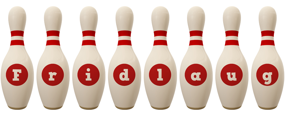 Fridlaug bowling-pin logo