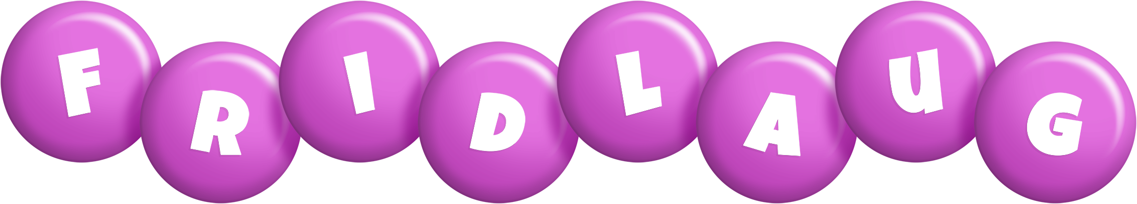 Fridlaug candy-purple logo