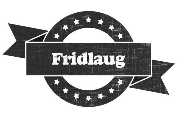 Fridlaug grunge logo