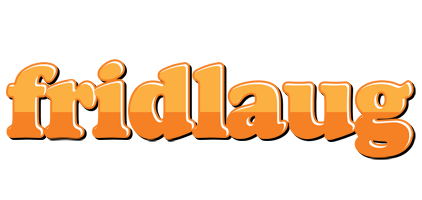 Fridlaug orange logo