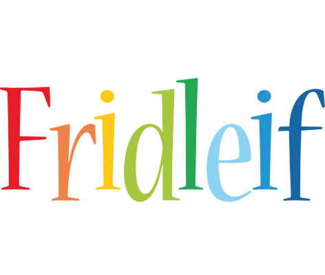 Fridleif birthday logo