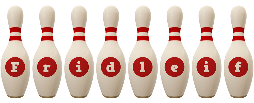 Fridleif bowling-pin logo