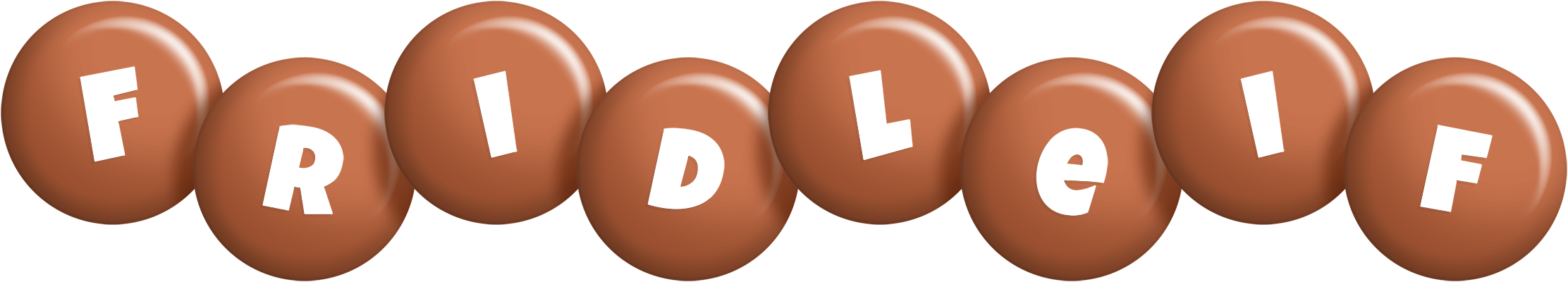 Fridleif candy-brown logo