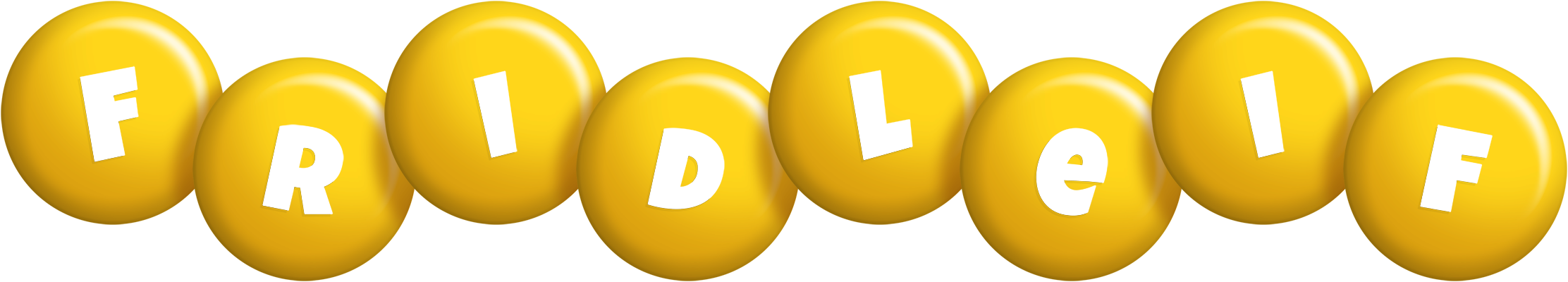 Fridleif candy-yellow logo