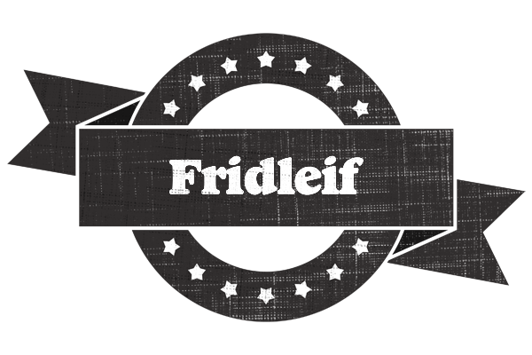 Fridleif grunge logo