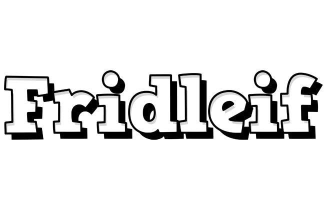 Fridleif snowing logo
