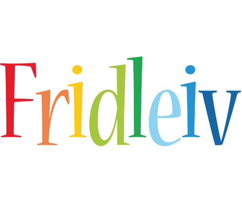 Fridleiv birthday logo