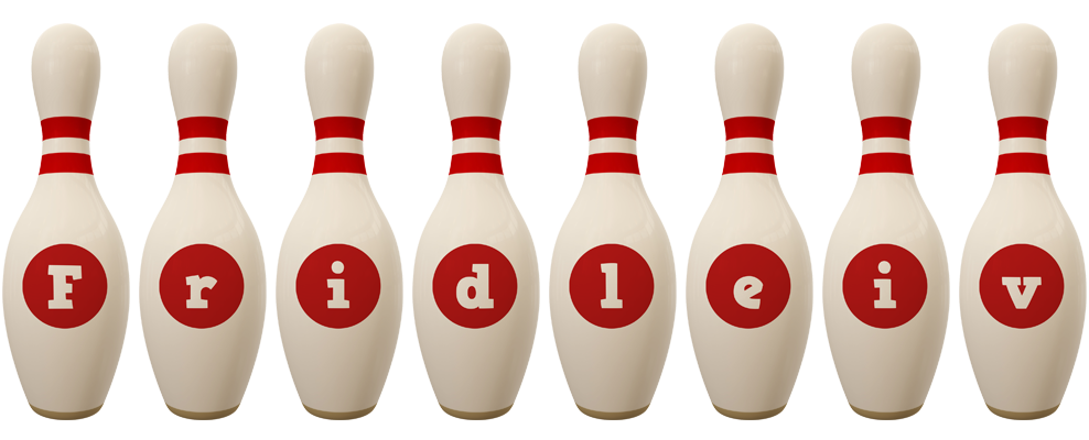 Fridleiv bowling-pin logo