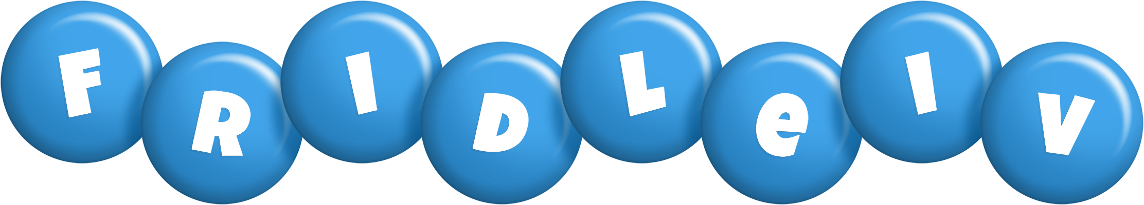 Fridleiv candy-blue logo