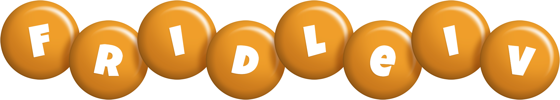 Fridleiv candy-orange logo