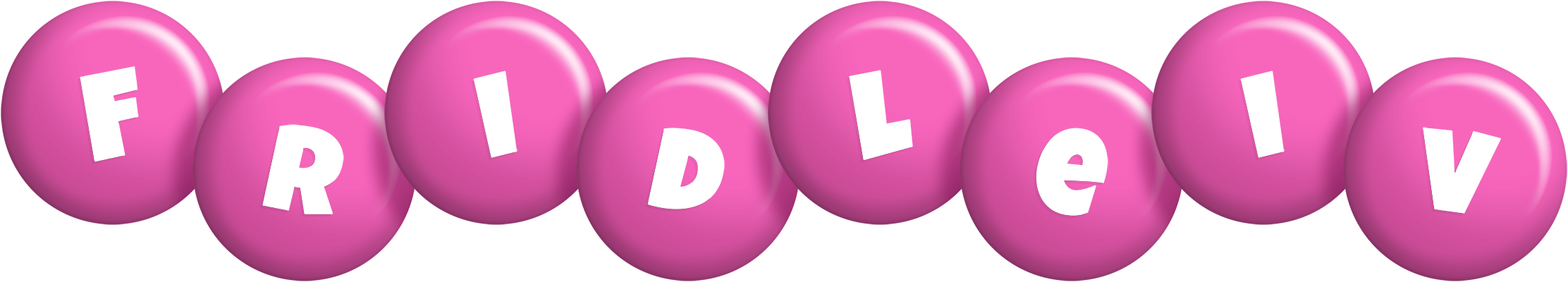 Fridleiv candy-pink logo