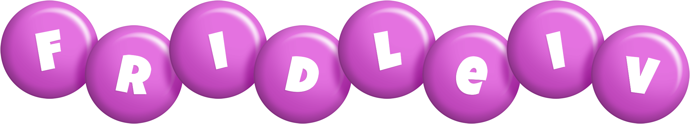 Fridleiv candy-purple logo