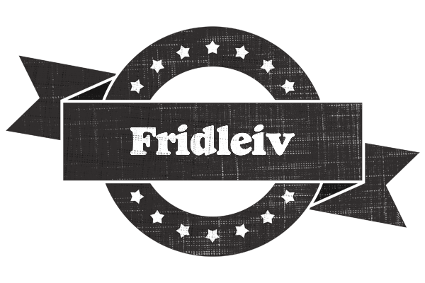 Fridleiv grunge logo