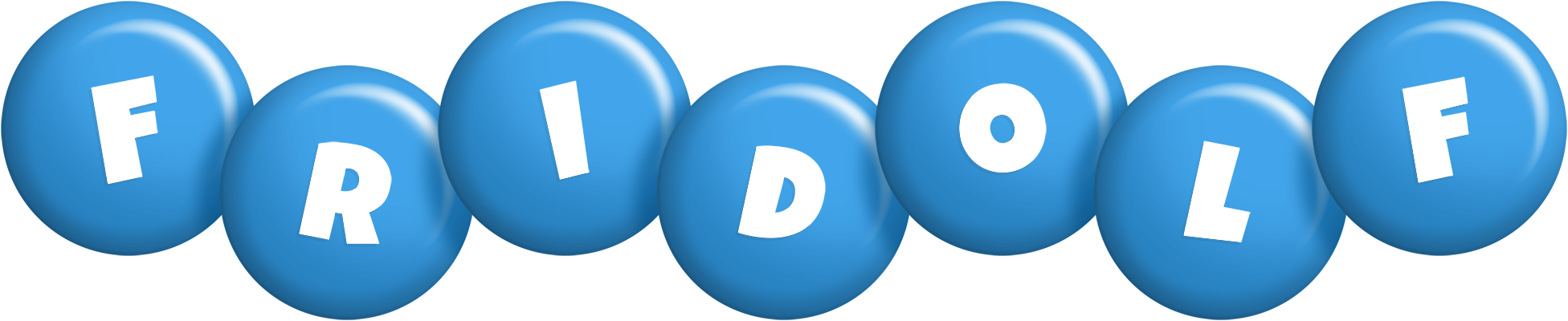 Fridolf candy-blue logo