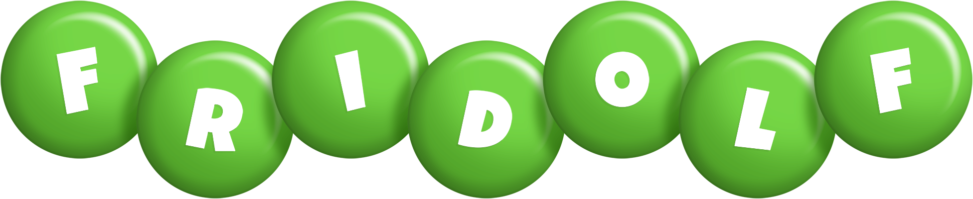 Fridolf candy-green logo