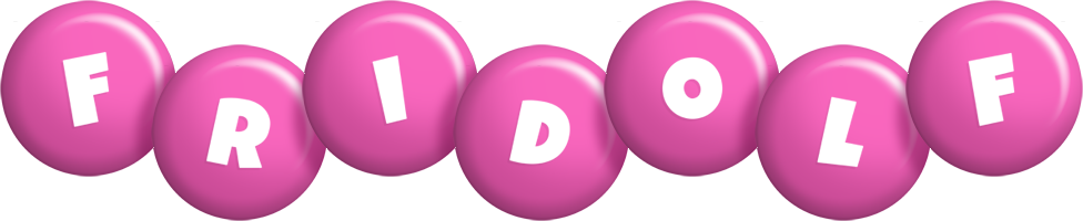 Fridolf candy-pink logo