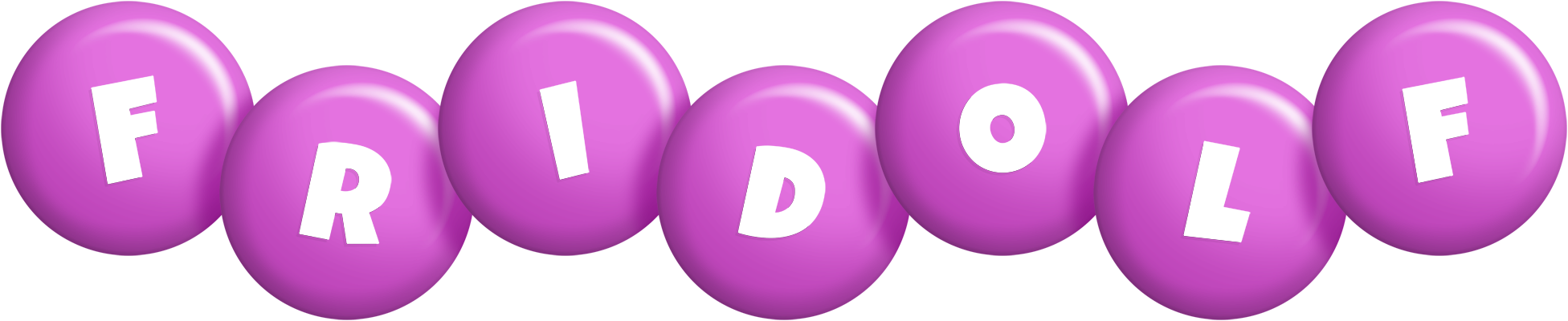 Fridolf candy-purple logo