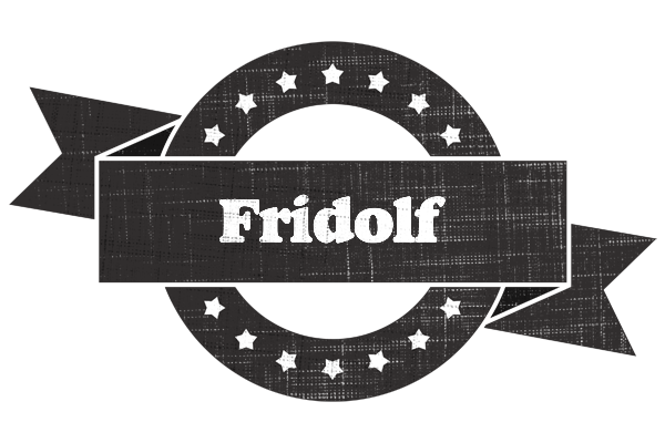 Fridolf grunge logo