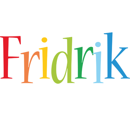 Fridrik birthday logo