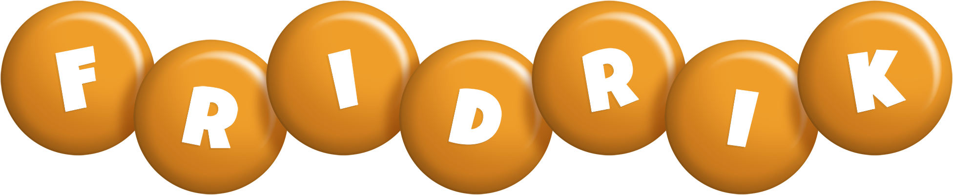 Fridrik candy-orange logo