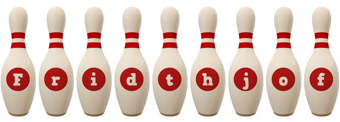 Fridthjof bowling-pin logo