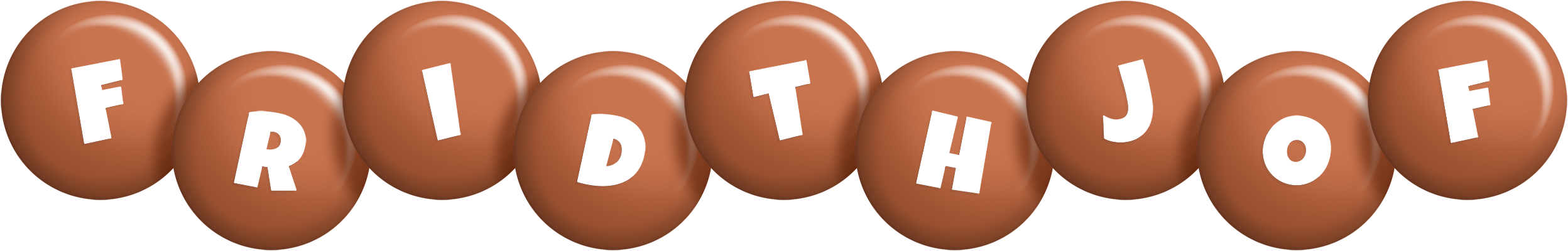 Fridthjof candy-brown logo