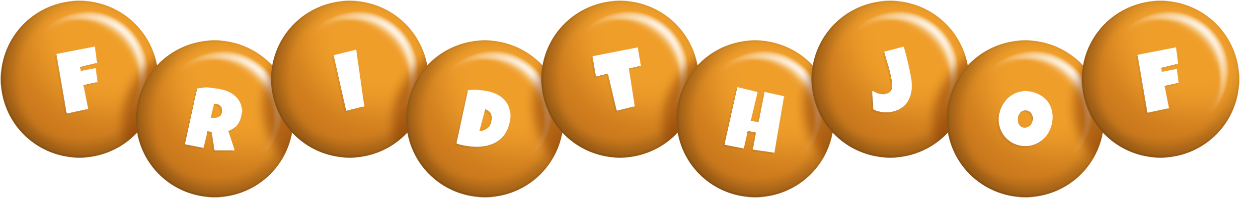 Fridthjof candy-orange logo