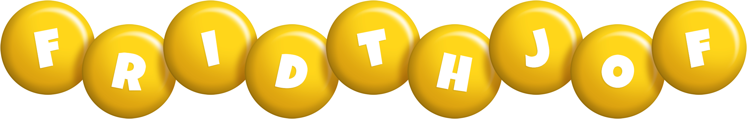 Fridthjof candy-yellow logo