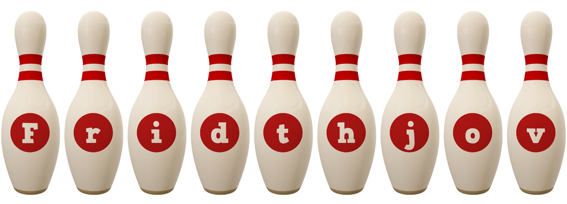 Fridthjov bowling-pin logo