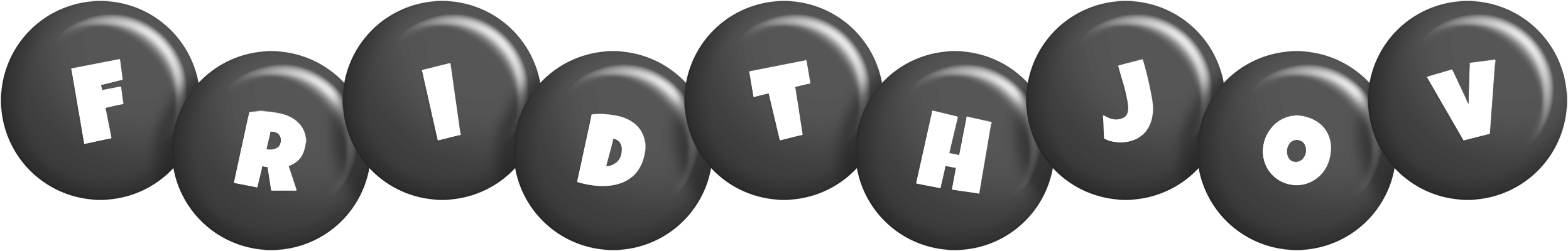 Fridthjov candy-black logo