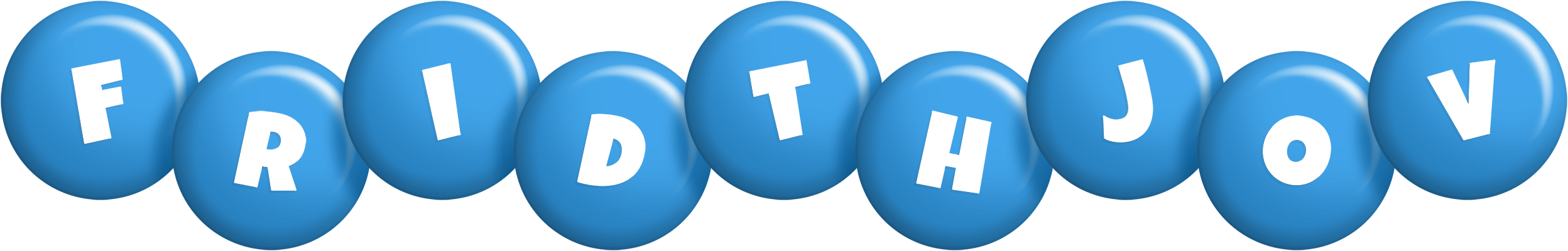 Fridthjov candy-blue logo