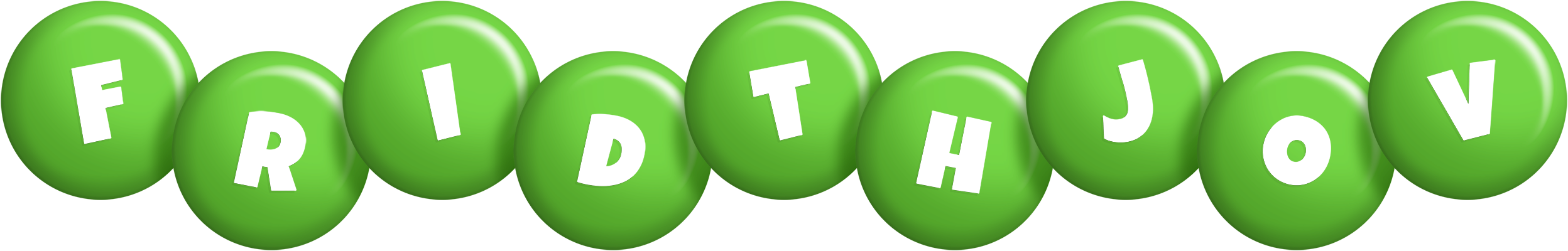 Fridthjov candy-green logo