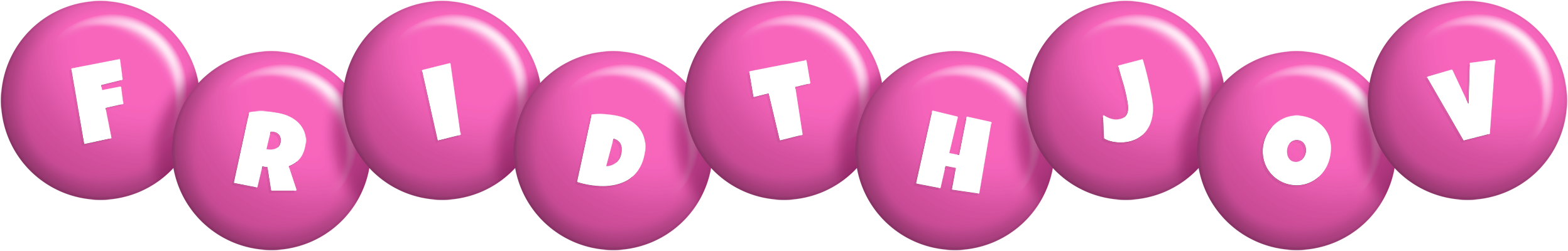 Fridthjov candy-pink logo